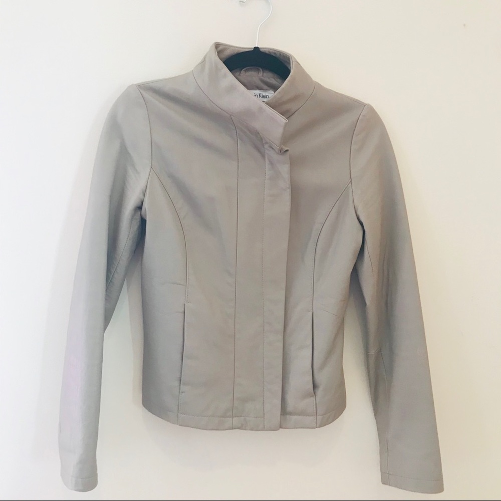 CK Leather Jacket_XS